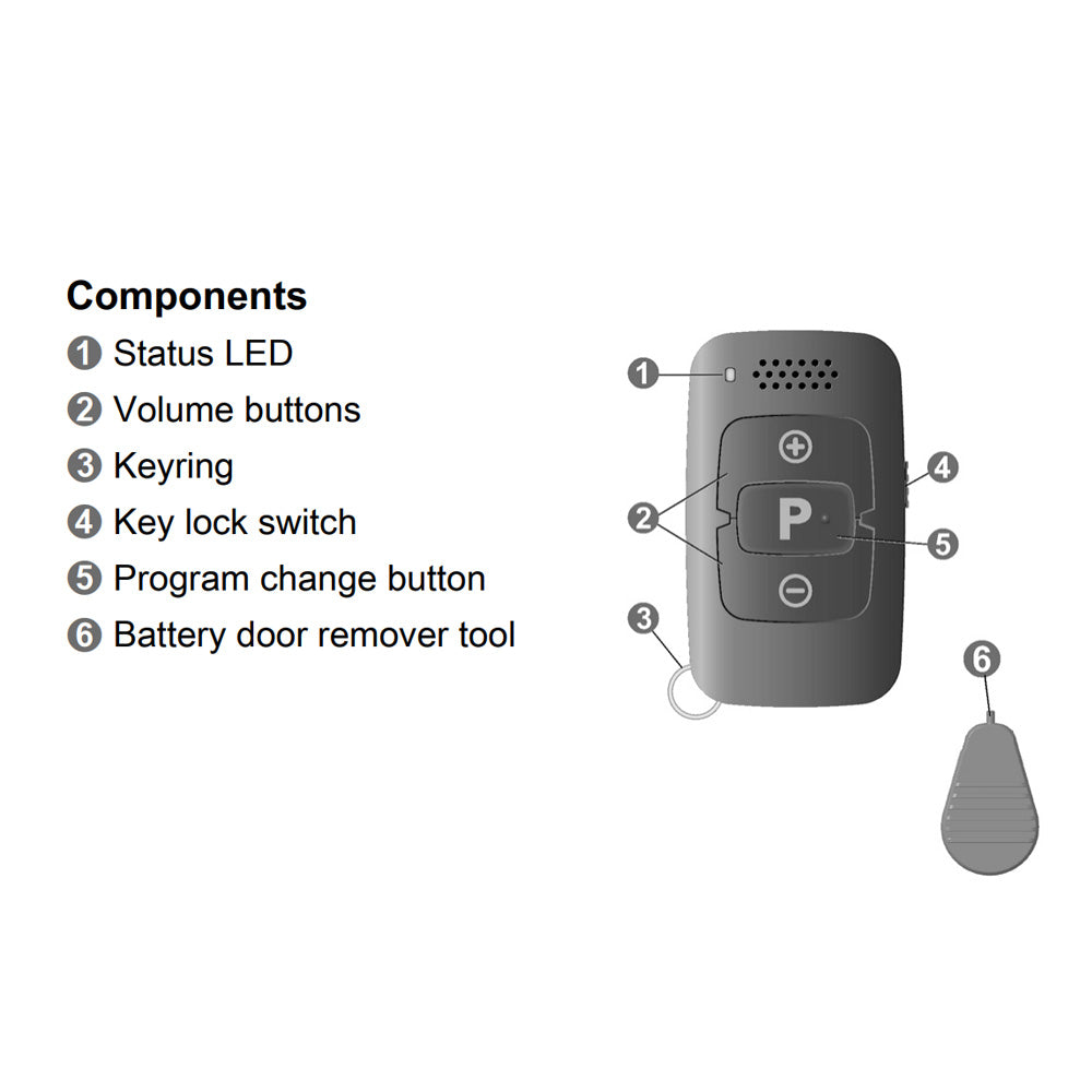 Signia Mini Pocket Remote Control