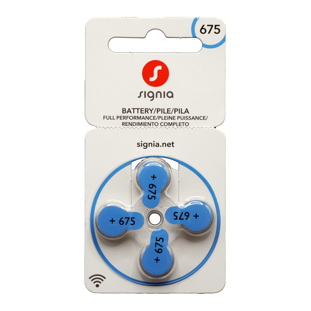 Hearing Aid Batteries P675